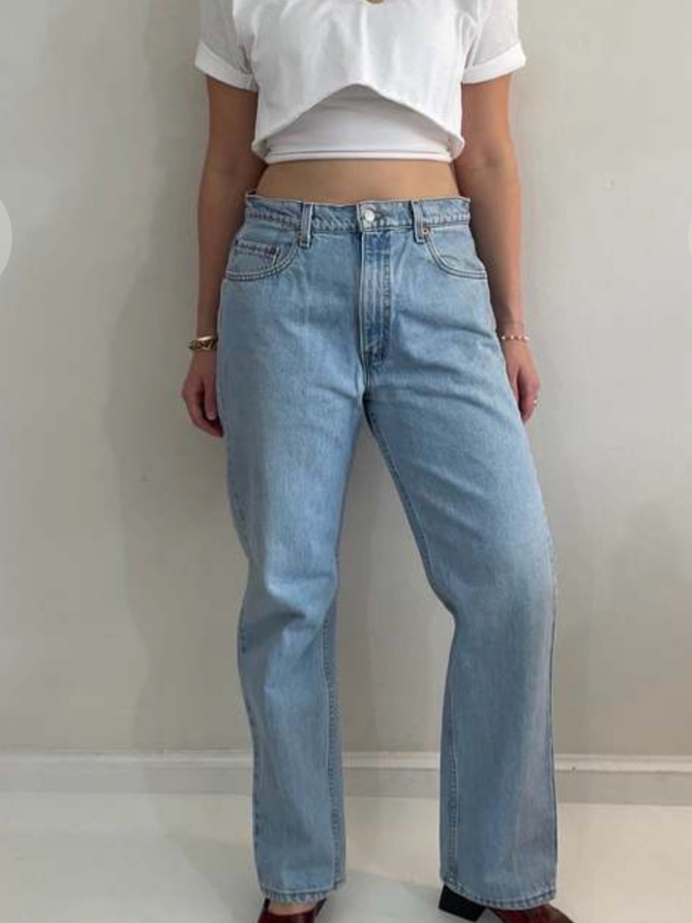 Vintage Levi’s 505 High Waisted Straight Leg Light Blue Jeans
